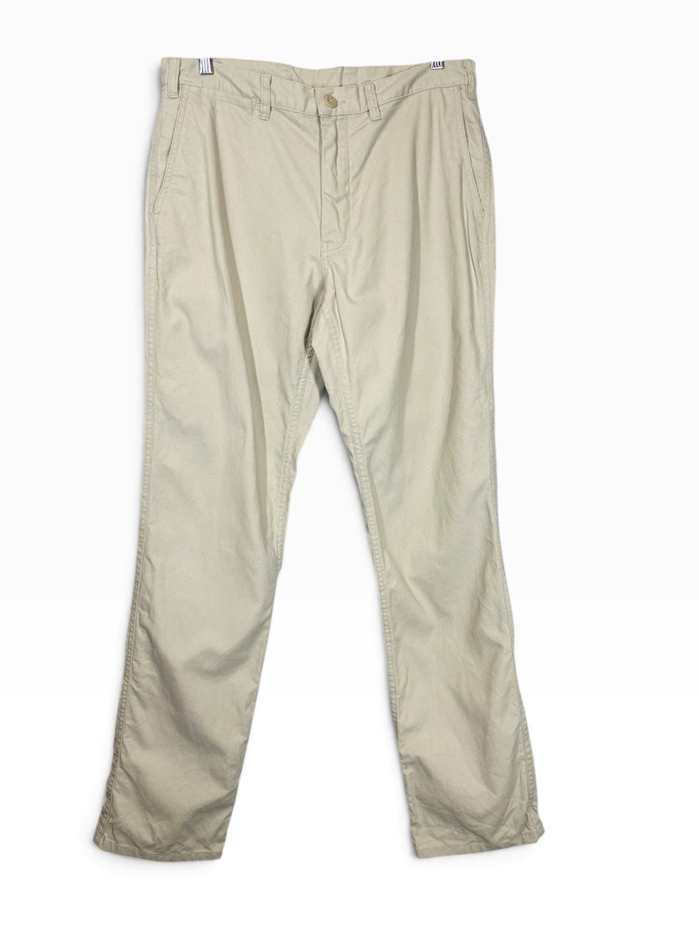 PATAGONIA Men's 32 Regular Flat Front Chino Tan Pants Organic Cotton
